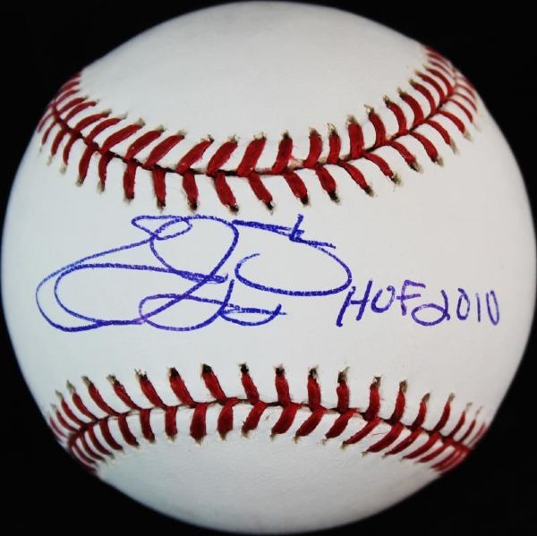 Emmitt Smith Signed "HOF 2010" OML Baseball (PSA/DNA)