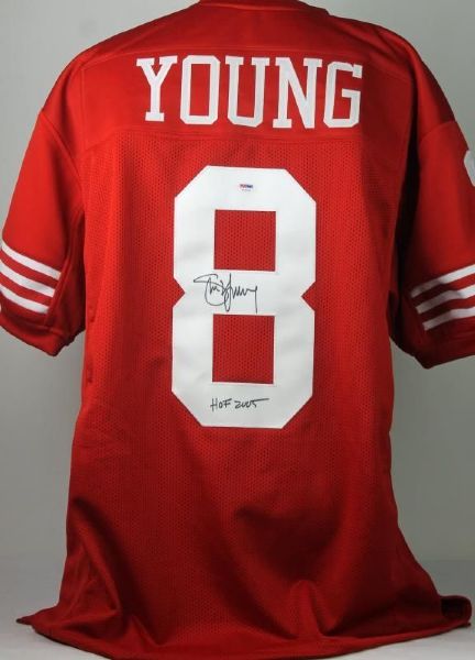 Steve Young Signed 49ers Red Jersey (PSA/DNA)