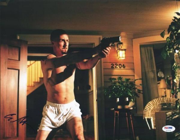 Edward Norton Rare Signed 11" x 14" Color Photo from "American History X" (PSA/DNA)