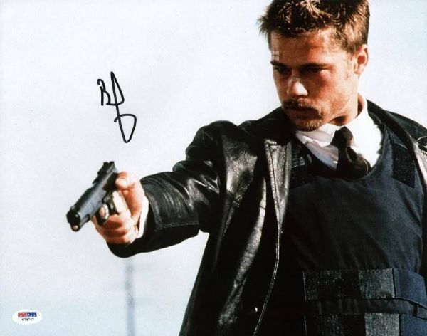 Se7en: Brad Pitt Signed 11" x 14" Photo (PSA/DNA)