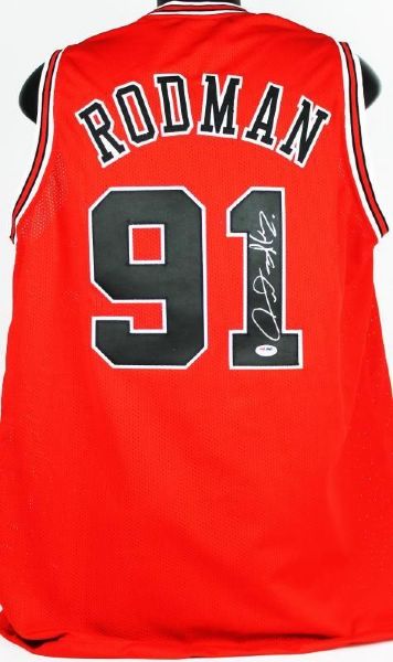 Dennis Rodman Signed Chicago Bulls Jersey (PSA/DNA)