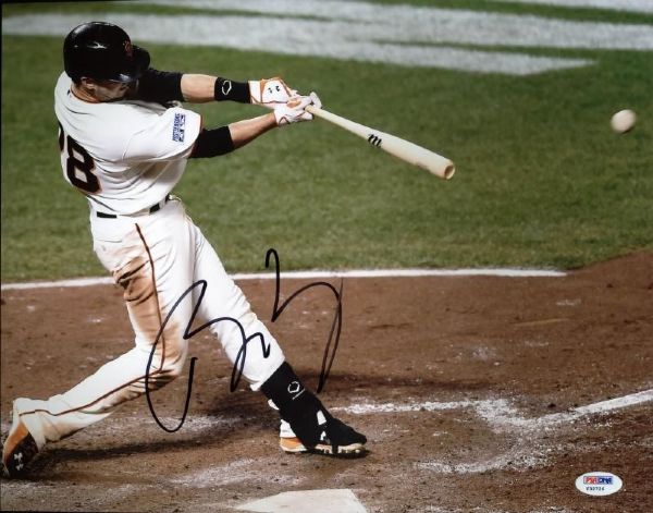 Buster Posey Signed 11" x 14" Color Photo (PSA/DNA)