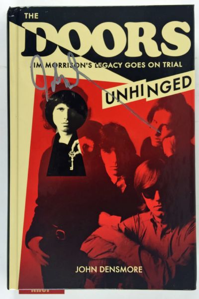 The Doors: John Densmore Double Signed "Unhinged" Hardcover Book (PSA/JSA Guaranteed)