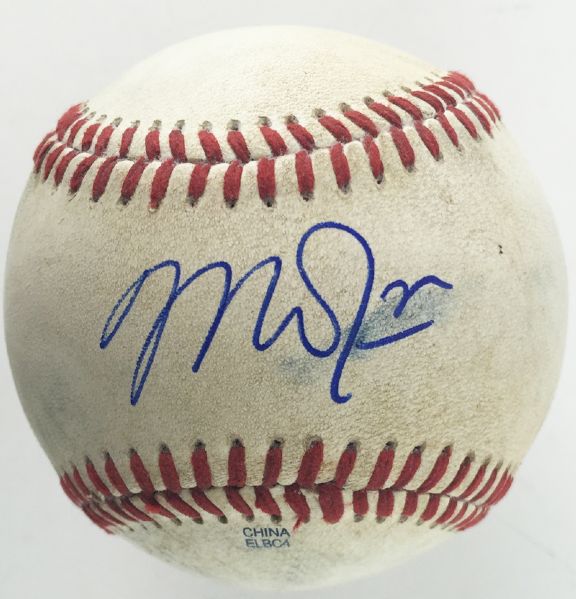 Mike Trout Signed & Game Used Official Arizona League Baseball (JSA)