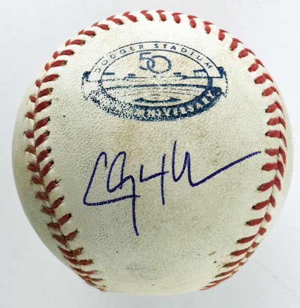 Clayton Kershaw Signed & Game Used OML Baseball :: Used 7/14/2014 - LAD vs SD (MLB Hologram & JSA COA)