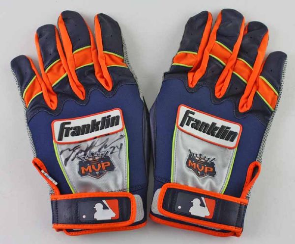 2014 Miguel Cabrera Game Worn & Signed Personal Model Batting Gloves (PSA/JSA Guaranteed)