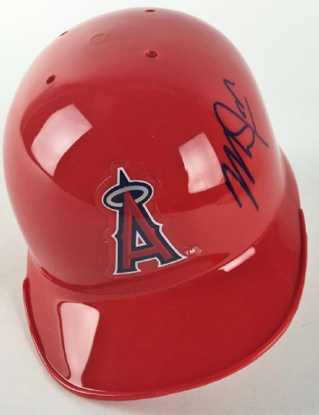 Mike Trout Signed LA Angels Signed Mini Batting Helmet (JSA)