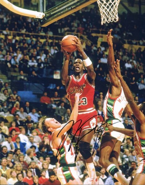 Michael Jordan Signed 11" x 14" Color Photo (JSA)