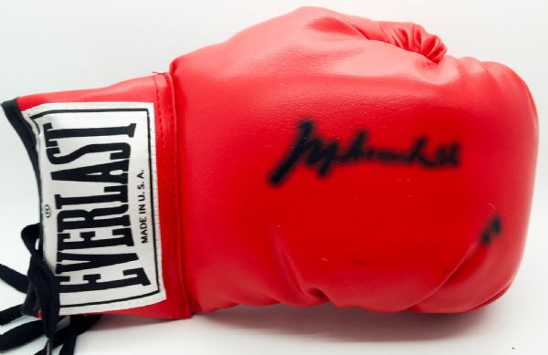 Muhammad Ali Near-Mint Signed Red Everlast Boxing Glove (PSA/JSA Guaranteed)