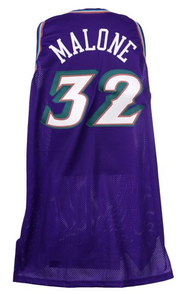 Karl Malone Gamed Used 1999/2000 Utah Jazz Jersey (Mears)
