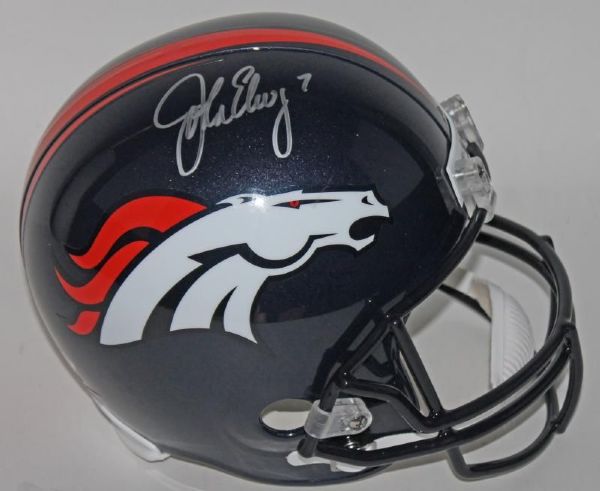 John Elway Signed Full Sized Denver Broncos Helmet (PSA/DNA)