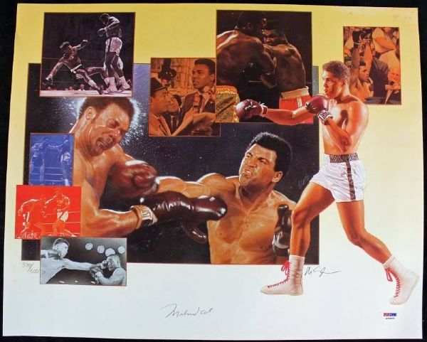 Muhammad Ali Signed Ltd. Ed. 15.5" x 19" Lithograph (PSA/DNA)