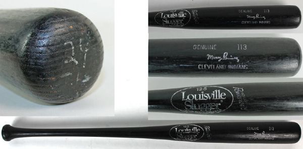 Manny Ramirez Game Used Louisville Slugger Bat (c. 93-97)(MEARS)