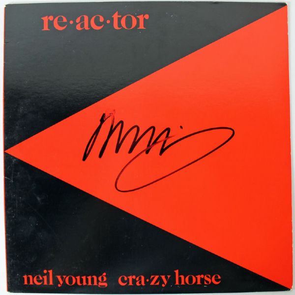 Neil Young Signed "Re-Ac-Tor" Album Cover (PSA/DNA)
