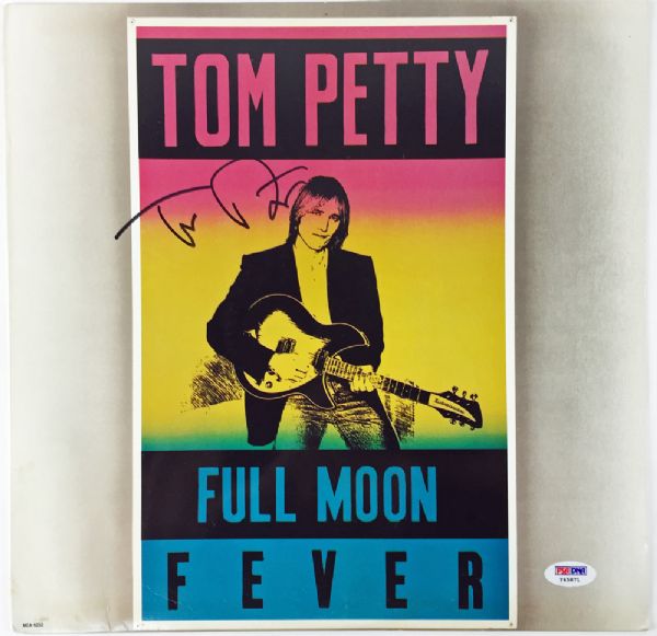 Tom Petty Signed "Full Moon Fever" Record Album Cover (PSA/DNA)