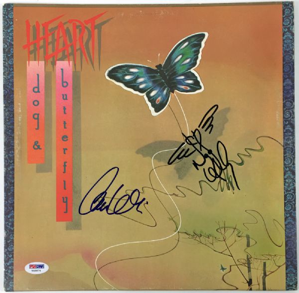Heart: Nancy Wilson & Ann Wilson Signed "Dog & Butterfly" Album (PSA/DNA)
