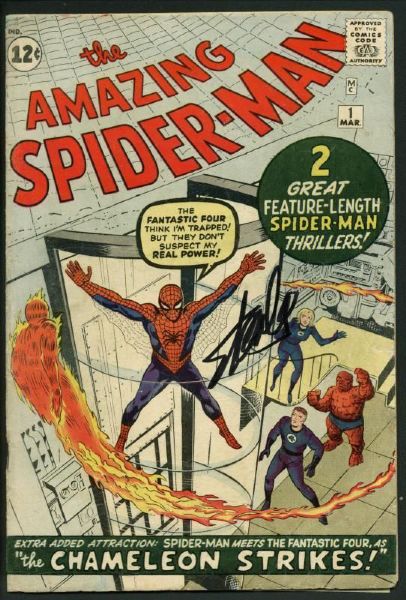 Stan Lee Signed "The Amazing Spider-Man #1" Comic - PSA/DNA Graded GEM MINT 10!