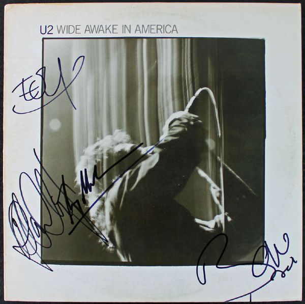 U2 Rare Group Signed "Wide Awake in America" Album w/ Bono, Edge, Clayton & Mullen (PSA/DNA)