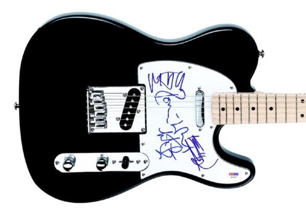 The Rolling Stones: Group Signed Telecaster Style Electric Guitar (4 Sigs)(PSA/DNA)