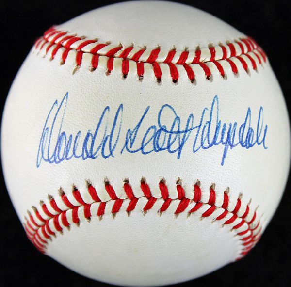 Don Drysdale Rare Single-Signed Baseball with Full "Donald Scott Drysdale" Autograph (PSA/DNA)