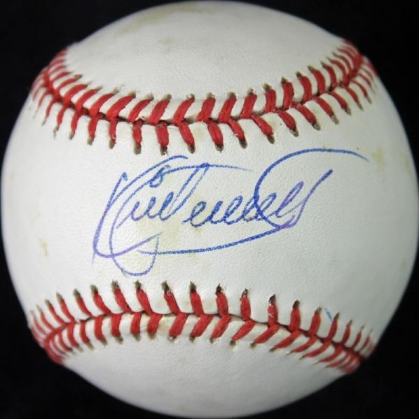 Kirby Puckett Superb Signed 1987 World Series Baseball (JSA)