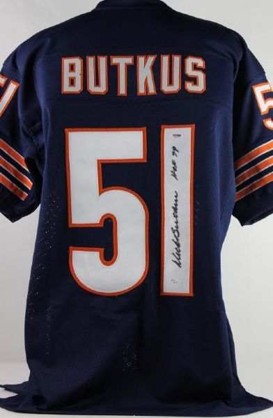 Dick Butkus Signed Chicago Bears Jersey (PSA/DNA)