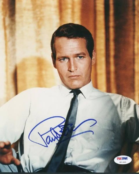 Paul Newman Superb In-Person Signed 8" x 10" Color Photo (PSA/DNA)