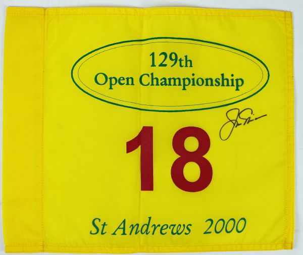 Jack Nicklaus Signed 2000 St. Andrews 18th Hole Golf Flag (PSA/DNA)