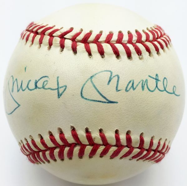 Mickey Mantle Signed OAL Baseball (Upper Deck Authentication)