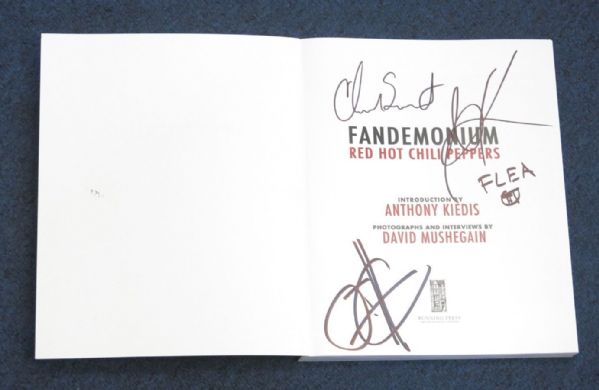 Red Hot Chili Peppers Group Signed "Fandemonium" Book (PSA/JSA Guaranteed)
