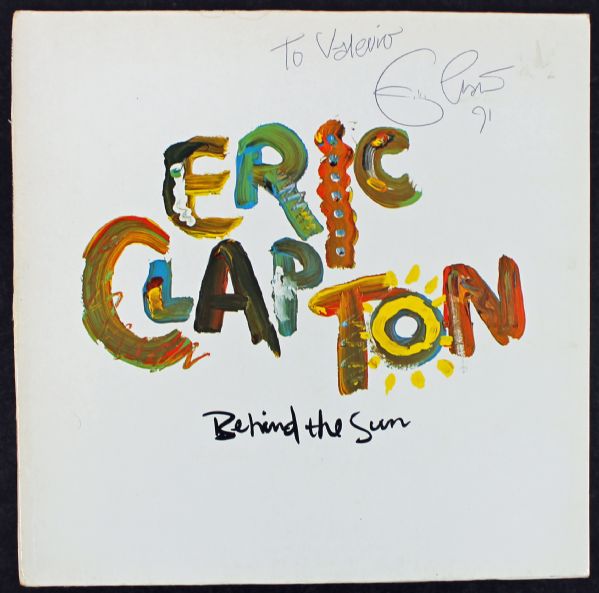 Eric Clapton Signed "Behind The Sun" Album (PSA/JSA Guaranteed)