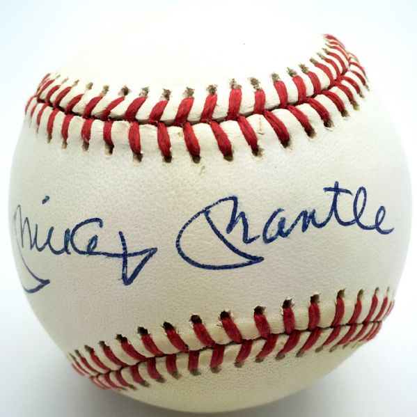 Mickey Mantle Signed Near-Mint OAL Baseball (PSA/JSA Guaranteed)