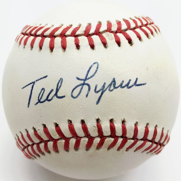 Ted Lyons Rare Single Signed OAL Baseball PSA/DNA Graded 7.5!