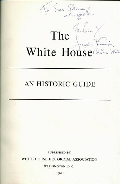 President John F. Kennedy & Jacqueline Kennedy Dual Signed "The White House" Program c. Christmas 1962 (PSA/DNA)