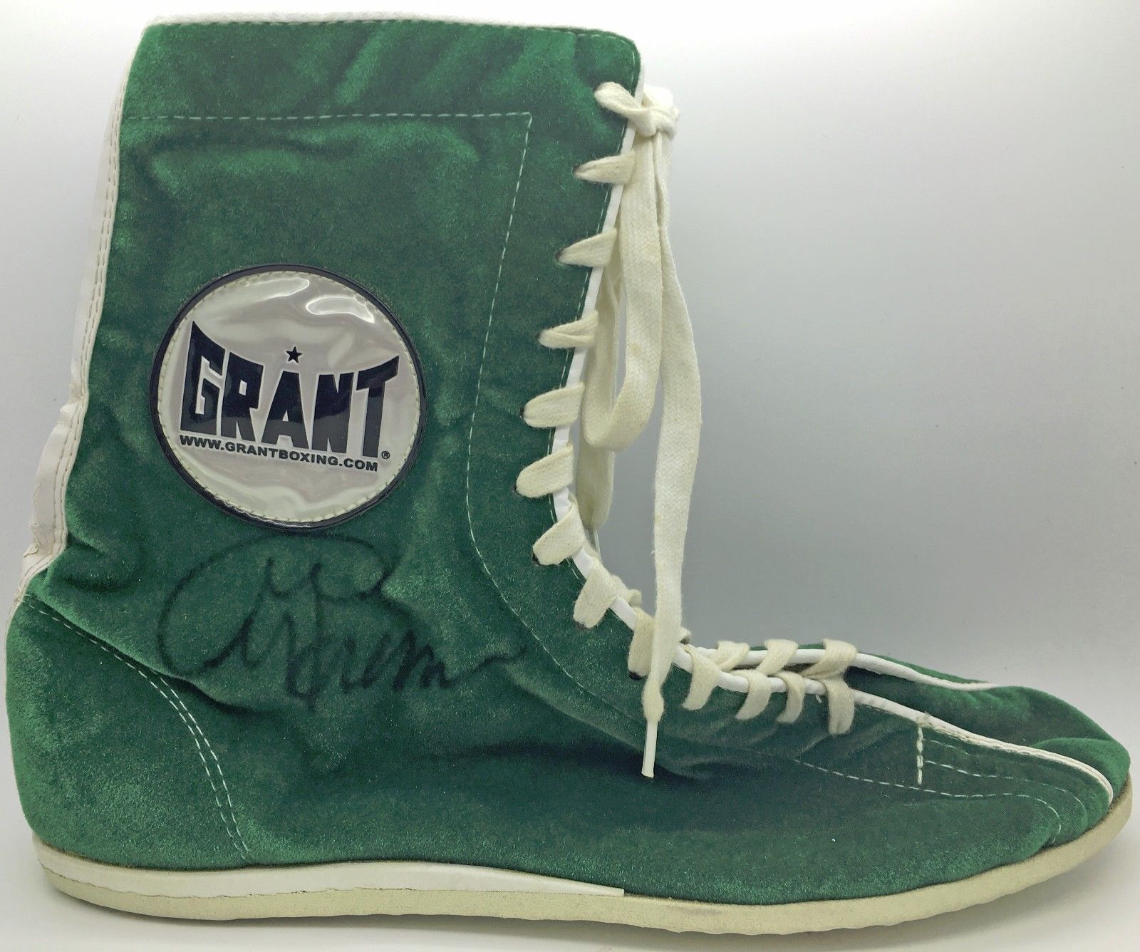 Lot Detail - George Foreman Rare Signed Grant Boxing Shoe (JSA)