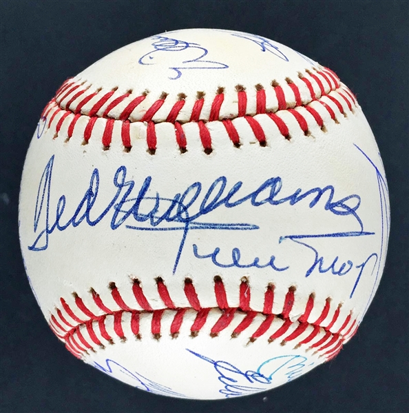 500 Home Run Club Signed OAL Baseball with 16 Signatures Incl. Mantle, Williams, etc. (PSA/DNA)