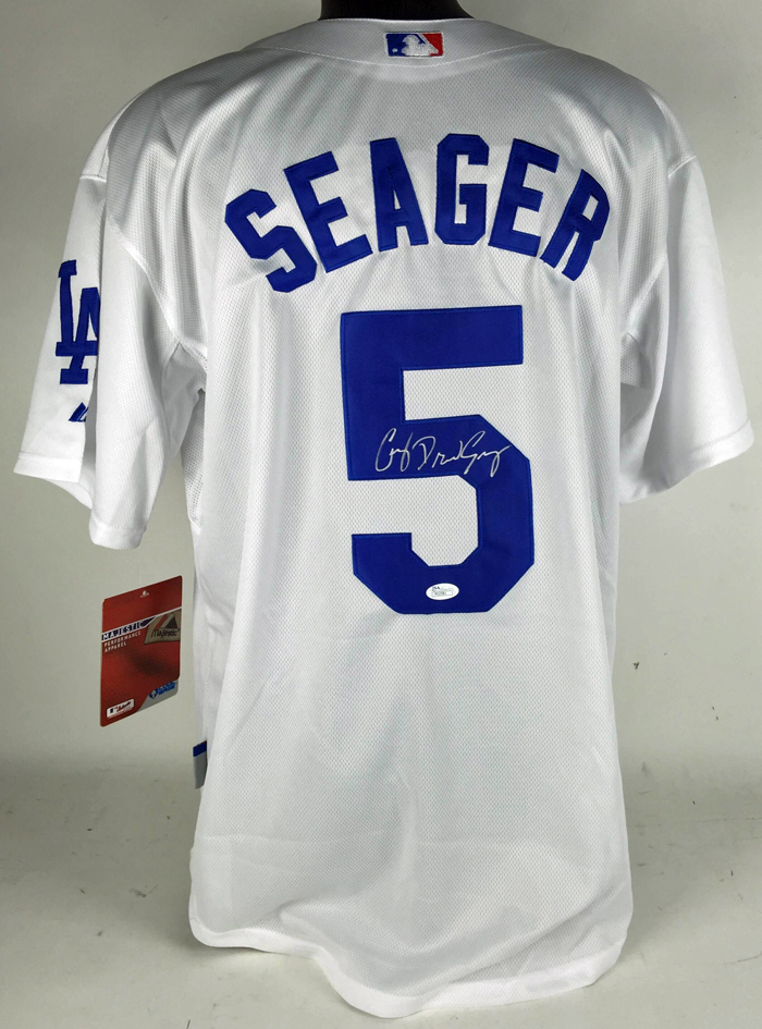 Lot Detail - Corey Seager Signed L.A. Dodgers Jersey with Rare full ...