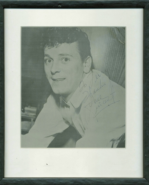 Gene Vincent Signed & Framed 8" x 10" Black & White Photograph (PSA/DNA)