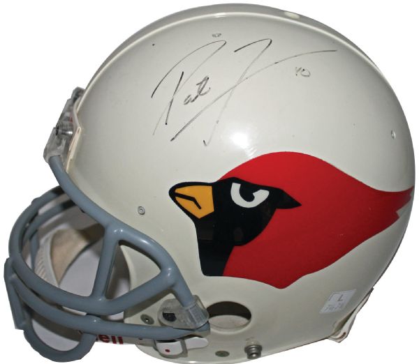 HIGHLY RARE & Desirable Pat Tillman Signed Cardinals Helmet w/ Signing Photo (PSA/DNA)