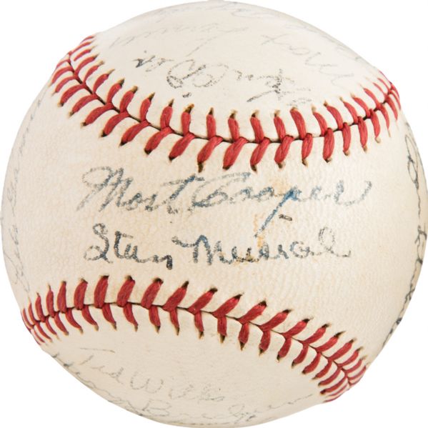 1944 W.S. Champions St. Louis Cardinals Team-Signed ONL (Frick) Baseball w/ 21 Sigs (PSA/DNA LOA)