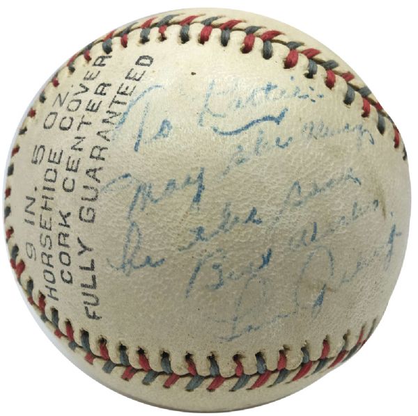 Lou Gehrig Single Signed Official League Baseball (PSA/DNA)