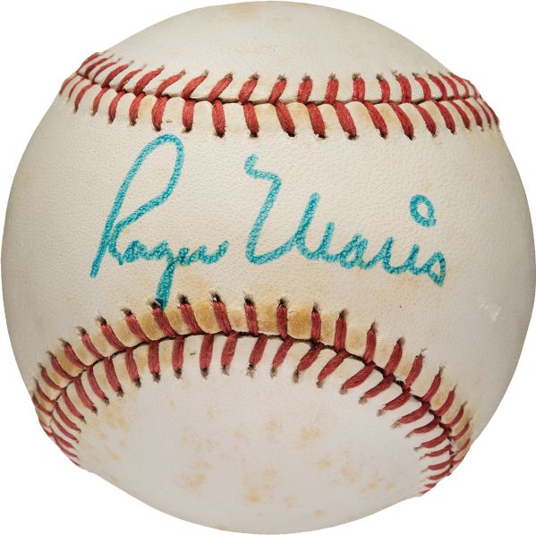 Roger Maris Single Signed OAL MacPhail Baseball w/ Exceptional Near-Mint Sweet Spot Autograph!(PSA/DNA)