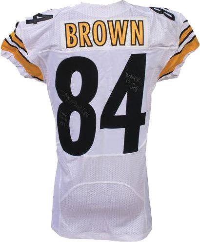 Antonio Brown Signed & Game Used/Worn 2014 Pittsburgh Steelers Jersey Versus NY Jets! (PSA/DNA)