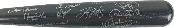 1998 NY Yankees Vintage Team-Signed Bernie Williams Baseball Bat w/ Rivera & Jeter! (JSA)