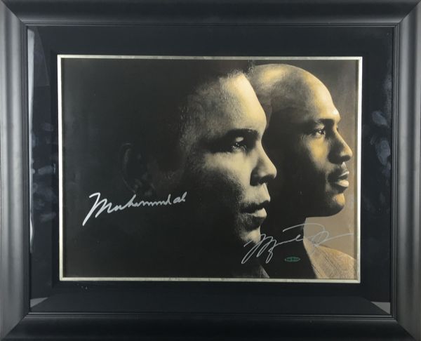 Muhammad Ali & Michael Jordan Superbly Signed 16" x 20" LE Photograph (Upper Deck & PSA/JSA Guaranteed)