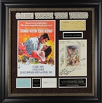 "Gone With The Wind" Cast Signed Custom Framed Display w/ Vivien Leigh, Clark Gable and 9 Others (PSA/DNA)