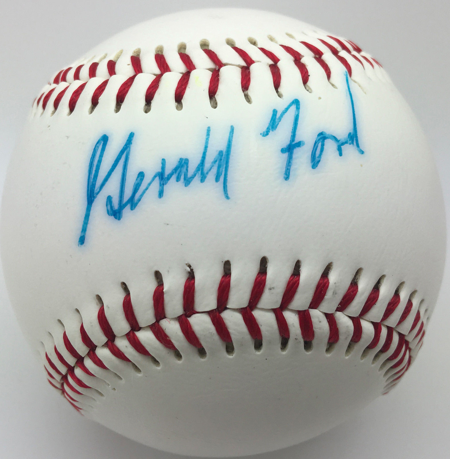 Gerald ford signed baseball #5