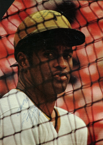 Roberto Clemente Stunning Signed 8.5" x 10" Color Pittsburgh Pirates Image (JSA)