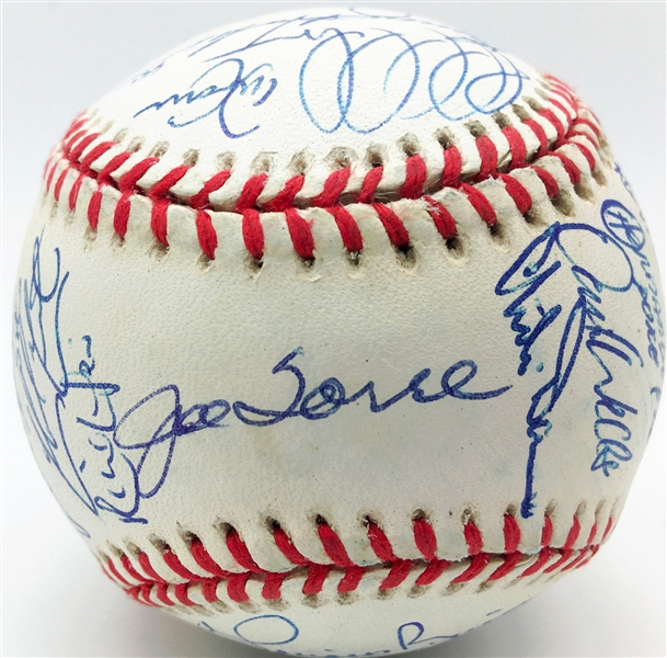 1998 World Champion New York Yankees OAL Baseball w/ an Impressive 34 Signatures! (JSA)