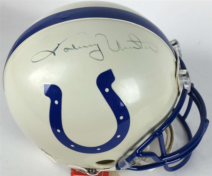 Johnny Unitas Signed PROLINE Colts Helmet (PSA/DNA & JSA)